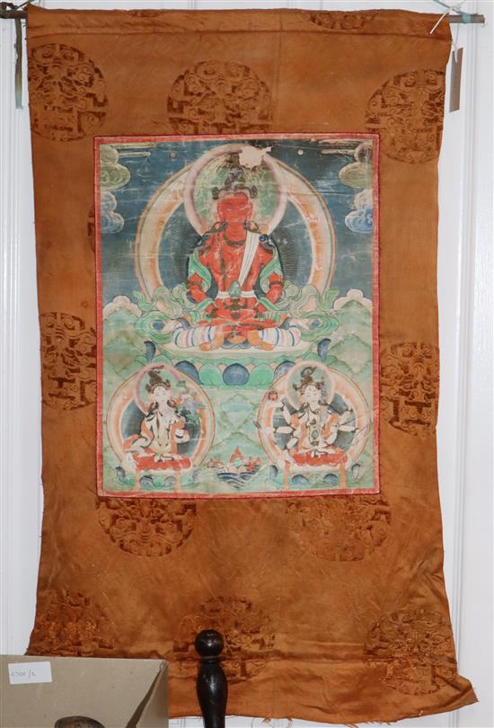 A Tibetan thangka